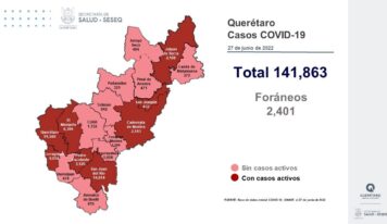 Querétaro con registro de 572 pacientes con sintomatología leve de COVID-19