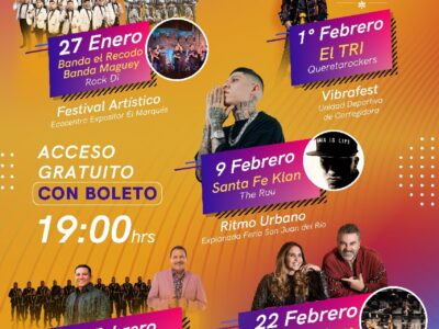 Anuncia SECULT cartelera del Festival Suena Querétaro