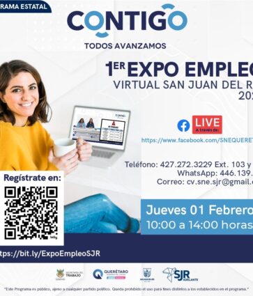 Alistan Expo Empleo Virtual para San Juan del Río