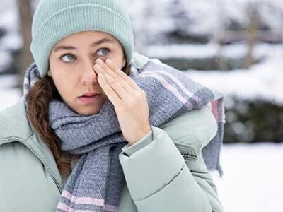¿Cuáles son las causas que dan lugar a ojos secos durante el invierno?